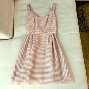 Anthropologie Blush Mini Dress with sequins
